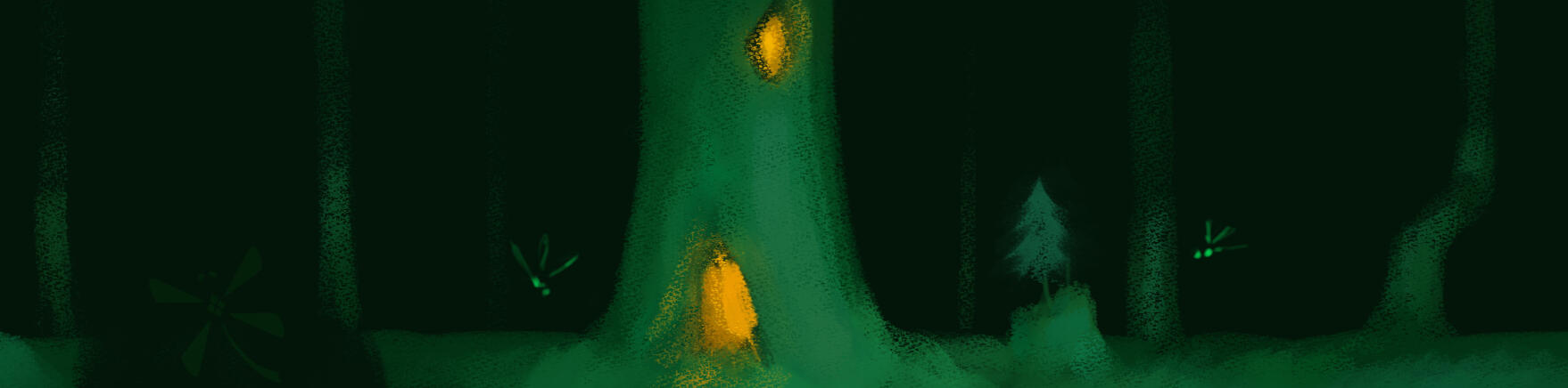 Deepwood Glow ◇ landscape ◇ $15