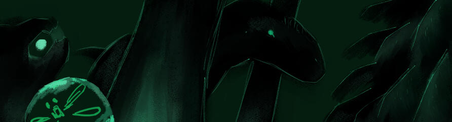 Looming Amongst Trees ◇ sketch headshot + landscape ◇ $25