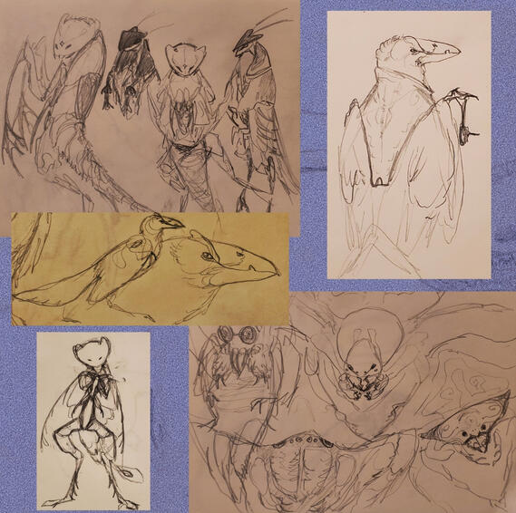 Traditional Sketch Collage