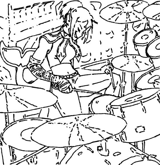 Angel&#39;s Stage ◇ line art full + complex background ◇ $35