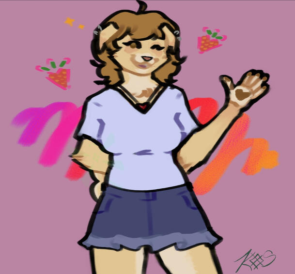 @panxius on Instagram ◇ line art halfbody + colour + simple background ◇ $28