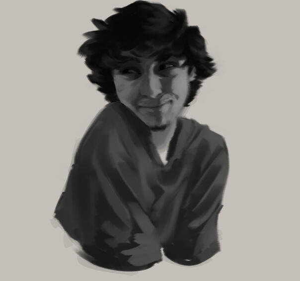 Grayscale ◇ realistic sketch bust + shading ◇ $25